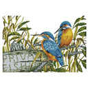 DIY Needlework 11CT Art Stamped Canvas Kit Cross Stitch (D215 Kingfisher)