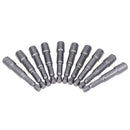 10pcs/set Hex Magnetic Nut Driver Set Socket 1/4" Shank Impact Magnetic