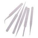 6Pcs/Set Stainless Steel Anti-static Tweezer Repair Maintenance Tool A Gw