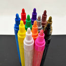 12 Colors Acrylic Paint Markers Pens, Permanent, Water-Based Marker Pens for DIY