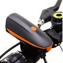 2Pcs USB LED Bicycle Headlight Horn Bike Headlamp for Sports Cycling Riding