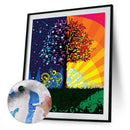 Painting By Numbers Kit DIY Canvas Oil Art Picture Wall Decor (Rich Tree)