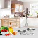 Stainless Steel Spoon Rest Holder,Long Handle Vertical Saving Soup Ladles H Q6U5