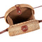 Woven Rattan Bag Round Straw Shoulder Bag Small Beach Handbags Women Summer E4D1