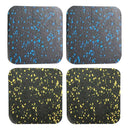 4Pcs Thickened Treadmill Noise Absorption Mat Furniture Rubber Workout Mat