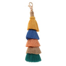 Stylish Hand Made Colorful Bohemian Pom Pom Tassel Bag Charm Keychain