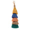 Stylish Hand Made Colorful Bohemian Pom Pom Tassel Bag Charm Keychain