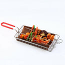 Rectangle Stainless Steel Fried Basket Strainer Fried Chicken Chips Colander