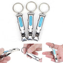 Ultra-thin Foldable Hand Nail Clippers Cutter Trimmer Stainless Steel Keych Gw