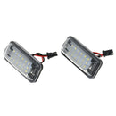 2 Pieces White LED License Plate Lamps Replacement For Subaru BRZ Impreza
