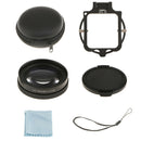 16X Macro Lens Close Up Filter Kit w/ Case Wrist Strap for Gopro Hero 3 Cam