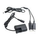 DR-E6 Dummy Battery DC Coupler Dual USB for Canon EOS 5D, 5D II III IV, 5DS, 5DS