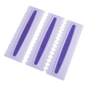 3Pcs Pastry Icing Comb Set Spatulas Scraper Cake Baking Decorating Tool Lh ME