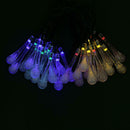 30 LED Solar Power Water Drop String Light Garden Patio Yard Landscape Lamp