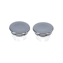 2X Round Overflow Cover Tidy Trim Chrome Bathroom Basin Sink SpareReplacement Cy