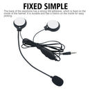 Motorcycle Helmet Headset with Mic 3.5mm Jack Wired MP3 Music Earphones A