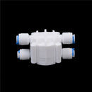 4 Way 1/4 Port Auto Shut Off Valve For RO Reverse Osmosis Water Filter System TE