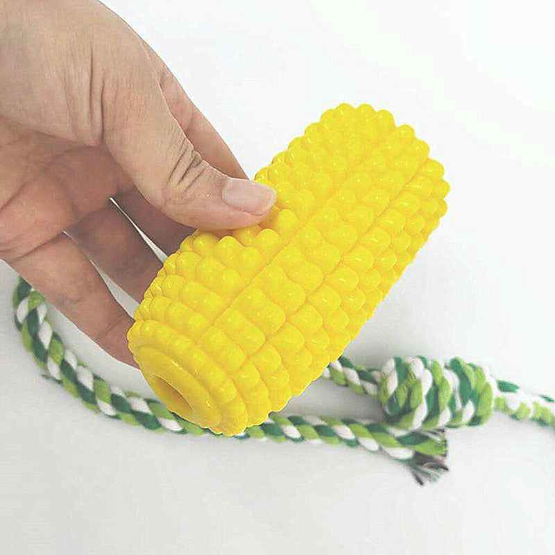 Corn Dog Chew Toys, Dog Toothbrush Corn Teeth Cleaning Toys Puppy Chew Brushing