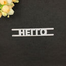 Word Hello Metal Die Cuts For DIY Scrapbooking Photo Album Decor Crafts 3C
