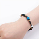 Universe Solar System Galaxy Eight Planets Stone Beads Bracelet Handmade Gift !!