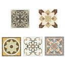 60 Pieces Decorative Tile Stickers Stick Vinyl Adhesive Tiles Backsplash
