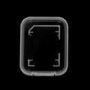 10PCS Transparent Standard  SDHC Memory Card Case Holder Box Storage Plasti3c