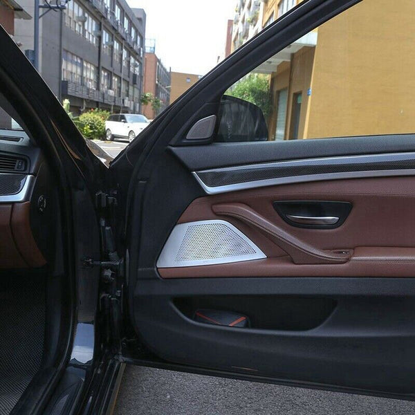 Car Door Stereo Speaker Cover Trim For Bmw 5 Series F10 520 525Li 528 2011- Y1L5