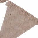 10M 48 Flags Jute Rustic Hessian Burlap Bunting Banner Flag Party Wedding D
