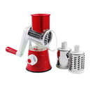 Rotary Grater Cheese Shredder, Speed Round Drum Vegetable Slicer Cutter, Hand