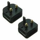European Euro EU 2Pin to UK 3Pin Plug Adapterwer Socket Converter-uk Travel N9O7