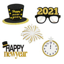 32pc Happy New Year Photo Booth Props Paper Photo Frame Christmas decoratioSEAU