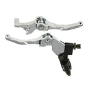 2PCS 22mm Handlebar Hand Control Reservoir Brake Clutch Levers Motorcycle