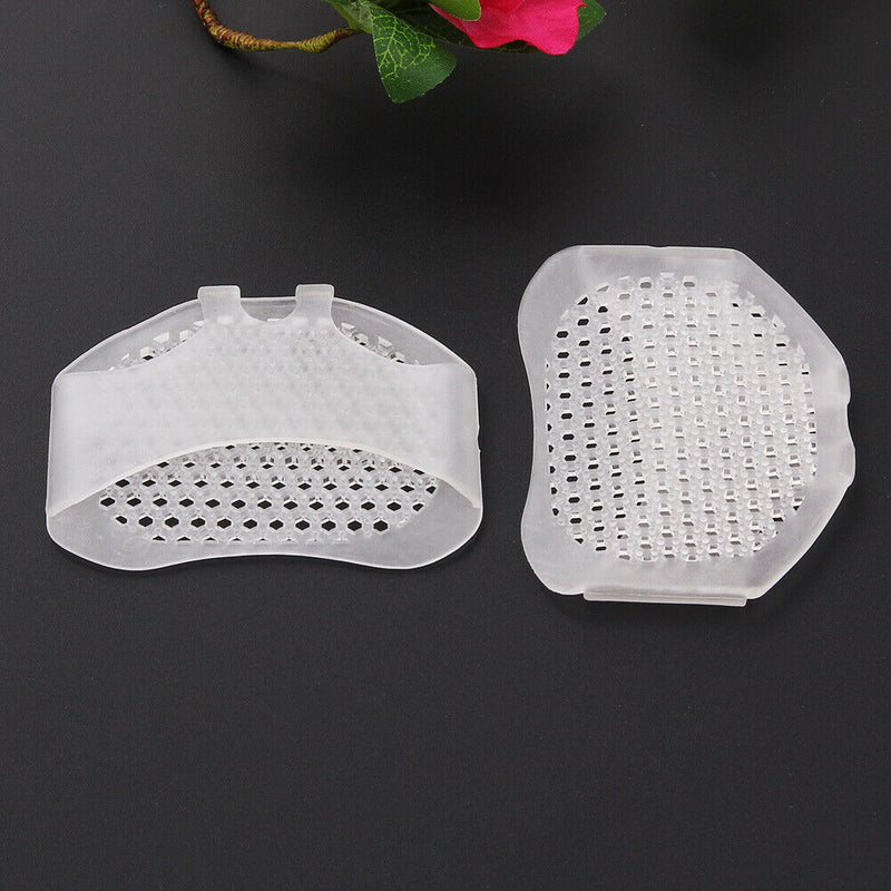 Silicone Gel Insoles Pads Cushions Forefoot Pain Support Front Feet Care