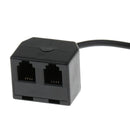 Telephone Cord RJ9 4P4C Male to RJ9 Female Plug Jack Adapter Cable 25cm