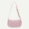 Women Casual Handbag Simple Nylon Daily Female Totes Shoulder Bags (Pink) A