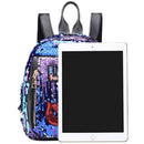 Sequined Shoulder Bag Fashion Wild Backpack Leisure Travel Outdoor Bag Blue