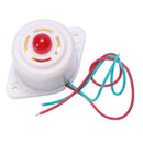 DC 12V 2 Wire Industrial Red LED Flashing Alarm Buzzer 100dB BJ-3 H2S9
