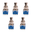 5 Pcs Blue Electric Guitar Effects Pedal Box Stomp Foot Swtich True Bypass