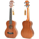 21 Inch Ukulele Sapele Soprano Beginner Ukulele Guitar Dolphin Pattern Ukul