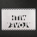Cutting Dies Embossing Decorative Mold Letters Scrapbook Template (GG0319) A