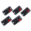 5Pcs 2 Positions push in spring load audio speaker terminals panel connec HgTEU