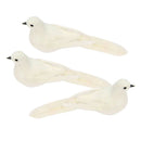 3pieces Handmade Pigeon Dove Garden Lawn Pond Home Decor Statue Bauble
