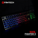 1X(Fantech K613L Professional Usb Game Backlit Keyboard 104-Key Wired Game