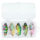 5pcs VIB Lead Soft Fishing Lures 4.8cm 15g Artificial Bait with Treble Hook