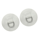 2pcs D- Patch PVC Round  Pad For Inflatable Raft Dinghy Surfboard WHITE