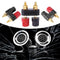 1Pc Amplifier Binding Post Speaker Banana Plug Jack Couple Terminals + Connector
