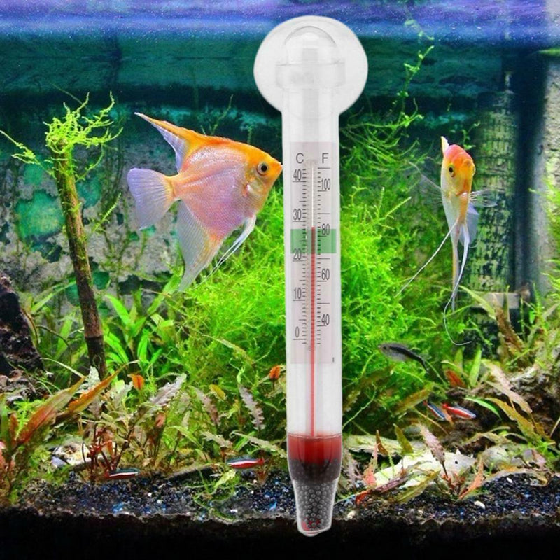 Glasstube Aquariums Submersible Thermometer Temperature Decor Suction Cup