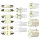 14Pcs LED Interior Package Kit For T10 36mm Map Dome License Plate Lights A