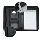 Padfolio PU Leather A5 Portable Business Portfolio Folder with Calculator f