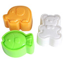 3pcs Sushi Rice Balls Mold Kid Bear Elephant Fish Shape DIY Cooking Kitchen Tool